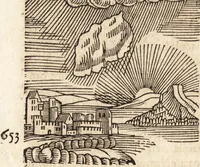 Picture 494 of 990 from Prodigiorvm ac ostentorvm chronicon : quae praeter naturae ordinem, motum, et operationem, et in svperioribus & his inferioribus mundi regionibus, ab exordio mundi usque ad haec nostra tempora, acciderunt ... (1557), leaf 333