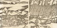 Picture 502 of 990 from Prodigiorvm ac ostentorvm chronicon : quae praeter naturae ordinem, motum, et operationem, et in svperioribus & his inferioribus mundi regionibus, ab exordio mundi usque ad haec nostra tempora, acciderunt ... (1557), leaf 340