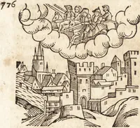 Picture 509 of 990 from Prodigiorvm ac ostentorvm chronicon : quae praeter naturae ordinem, motum, et operationem, et in svperioribus & his inferioribus mundi regionibus, ab exordio mundi usque ad haec nostra tempora, acciderunt ... (1557), leaf 345