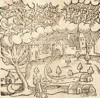 Picture 517 of 990 from Prodigiorvm ac ostentorvm chronicon : quae praeter naturae ordinem, motum, et operationem, et in svperioribus & his inferioribus mundi regionibus, ab exordio mundi usque ad haec nostra tempora, acciderunt ... (1557), leaf 350