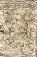 An illustration from Prodigiorvm ac ostentorvm chronicon : quae praeter naturae ordinem, motum, et operationem, et in svperioribus & his inferioribus mundi regionibus, ab exordio mundi usque ad haec nostra tempora, acciderunt ... (1557)
