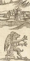 An illustration from Prodigiorvm ac ostentorvm chronicon : quae praeter naturae ordinem, motum, et operationem, et in svperioribus & his inferioribus mundi regionibus, ab exordio mundi usque ad haec nostra tempora, acciderunt ... (1557)