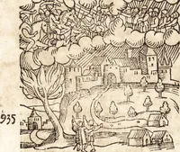 Picture 551 of 990 from Prodigiorvm ac ostentorvm chronicon : quae praeter naturae ordinem, motum, et operationem, et in svperioribus & his inferioribus mundi regionibus, ab exordio mundi usque ad haec nostra tempora, acciderunt ... (1557), leaf 371