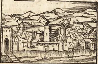 An illustration from Prodigiorvm ac ostentorvm chronicon : quae praeter naturae ordinem, motum, et operationem, et in svperioribus & his inferioribus mundi regionibus, ab exordio mundi usque ad haec nostra tempora, acciderunt ... (1557)
