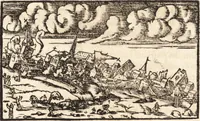 An illustration from Prodigiorvm ac ostentorvm chronicon : quae praeter naturae ordinem, motum, et operationem, et in svperioribus & his inferioribus mundi regionibus, ab exordio mundi usque ad haec nostra tempora, acciderunt ... (1557)