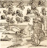 An illustration from Prodigiorvm ac ostentorvm chronicon : quae praeter naturae ordinem, motum, et operationem, et in svperioribus & his inferioribus mundi regionibus, ab exordio mundi usque ad haec nostra tempora, acciderunt ... (1557)