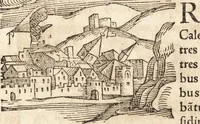 An illustration from Prodigiorvm ac ostentorvm chronicon : quae praeter naturae ordinem, motum, et operationem, et in svperioribus & his inferioribus mundi regionibus, ab exordio mundi usque ad haec nostra tempora, acciderunt ... (1557)