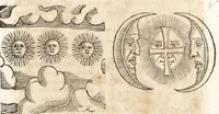 An illustration from Prodigiorvm ac ostentorvm chronicon : quae praeter naturae ordinem, motum, et operationem, et in svperioribus & his inferioribus mundi regionibus, ab exordio mundi usque ad haec nostra tempora, acciderunt ... (1557)