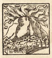An illustration from Prodigiorvm ac ostentorvm chronicon : quae praeter naturae ordinem, motum, et operationem, et in svperioribus & his inferioribus mundi regionibus, ab exordio mundi usque ad haec nostra tempora, acciderunt ... (1557)