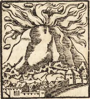 An illustration from Prodigiorvm ac ostentorvm chronicon : quae praeter naturae ordinem, motum, et operationem, et in svperioribus & his inferioribus mundi regionibus, ab exordio mundi usque ad haec nostra tempora, acciderunt ... (1557)