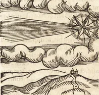 An illustration from Prodigiorvm ac ostentorvm chronicon : quae praeter naturae ordinem, motum, et operationem, et in svperioribus & his inferioribus mundi regionibus, ab exordio mundi usque ad haec nostra tempora, acciderunt ... (1557)
