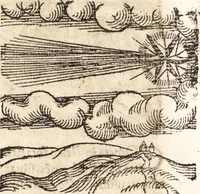 An illustration from Prodigiorvm ac ostentorvm chronicon : quae praeter naturae ordinem, motum, et operationem, et in svperioribus & his inferioribus mundi regionibus, ab exordio mundi usque ad haec nostra tempora, acciderunt ... (1557)