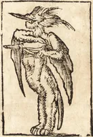 An illustration from Prodigiorvm ac ostentorvm chronicon : quae praeter naturae ordinem, motum, et operationem, et in svperioribus & his inferioribus mundi regionibus, ab exordio mundi usque ad haec nostra tempora, acciderunt ... (1557)