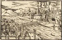 An illustration from Prodigiorvm ac ostentorvm chronicon : quae praeter naturae ordinem, motum, et operationem, et in svperioribus & his inferioribus mundi regionibus, ab exordio mundi usque ad haec nostra tempora, acciderunt ... (1557)
