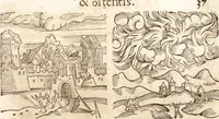 Picture 59 of 990 from Prodigiorvm ac ostentorvm chronicon : quae praeter naturae ordinem, motum, et operationem, et in svperioribus & his inferioribus mundi regionibus, ab exordio mundi usque ad haec nostra tempora, acciderunt ... (1557), leaf 48