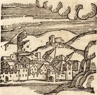 An illustration from Prodigiorvm ac ostentorvm chronicon : quae praeter naturae ordinem, motum, et operationem, et in svperioribus & his inferioribus mundi regionibus, ab exordio mundi usque ad haec nostra tempora, acciderunt ... (1557)