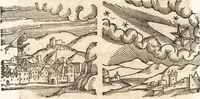 An illustration from Prodigiorvm ac ostentorvm chronicon : quae praeter naturae ordinem, motum, et operationem, et in svperioribus & his inferioribus mundi regionibus, ab exordio mundi usque ad haec nostra tempora, acciderunt ... (1557)