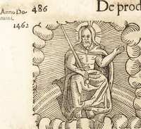 An illustration from Prodigiorvm ac ostentorvm chronicon : quae praeter naturae ordinem, motum, et operationem, et in svperioribus & his inferioribus mundi regionibus, ab exordio mundi usque ad haec nostra tempora, acciderunt ... (1557)