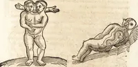 An illustration from Prodigiorvm ac ostentorvm chronicon : quae praeter naturae ordinem, motum, et operationem, et in svperioribus & his inferioribus mundi regionibus, ab exordio mundi usque ad haec nostra tempora, acciderunt ... (1557)
