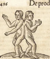 An illustration from Prodigiorvm ac ostentorvm chronicon : quae praeter naturae ordinem, motum, et operationem, et in svperioribus & his inferioribus mundi regionibus, ab exordio mundi usque ad haec nostra tempora, acciderunt ... (1557)