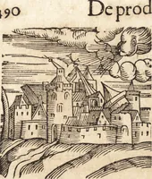 An illustration from Prodigiorvm ac ostentorvm chronicon : quae praeter naturae ordinem, motum, et operationem, et in svperioribus & his inferioribus mundi regionibus, ab exordio mundi usque ad haec nostra tempora, acciderunt ... (1557)