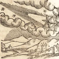 An illustration from Prodigiorvm ac ostentorvm chronicon : quae praeter naturae ordinem, motum, et operationem, et in svperioribus & his inferioribus mundi regionibus, ab exordio mundi usque ad haec nostra tempora, acciderunt ... (1557)
