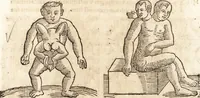 An illustration from Prodigiorvm ac ostentorvm chronicon : quae praeter naturae ordinem, motum, et operationem, et in svperioribus & his inferioribus mundi regionibus, ab exordio mundi usque ad haec nostra tempora, acciderunt ... (1557)