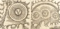 An illustration from Prodigiorvm ac ostentorvm chronicon : quae praeter naturae ordinem, motum, et operationem, et in svperioribus & his inferioribus mundi regionibus, ab exordio mundi usque ad haec nostra tempora, acciderunt ... (1557)
