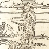 An illustration from Prodigiorvm ac ostentorvm chronicon : quae praeter naturae ordinem, motum, et operationem, et in svperioribus & his inferioribus mundi regionibus, ab exordio mundi usque ad haec nostra tempora, acciderunt ... (1557)