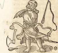 An illustration from Prodigiorvm ac ostentorvm chronicon : quae praeter naturae ordinem, motum, et operationem, et in svperioribus & his inferioribus mundi regionibus, ab exordio mundi usque ad haec nostra tempora, acciderunt ... (1557)
