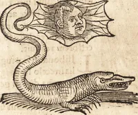 An illustration from Prodigiorvm ac ostentorvm chronicon : quae praeter naturae ordinem, motum, et operationem, et in svperioribus & his inferioribus mundi regionibus, ab exordio mundi usque ad haec nostra tempora, acciderunt ... (1557)