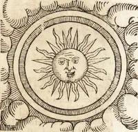 An illustration from Prodigiorvm ac ostentorvm chronicon : quae praeter naturae ordinem, motum, et operationem, et in svperioribus & his inferioribus mundi regionibus, ab exordio mundi usque ad haec nostra tempora, acciderunt ... (1557)