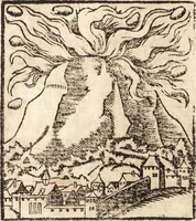 An illustration from Prodigiorvm ac ostentorvm chronicon : quae praeter naturae ordinem, motum, et operationem, et in svperioribus & his inferioribus mundi regionibus, ab exordio mundi usque ad haec nostra tempora, acciderunt ... (1557)
