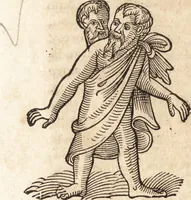 An illustration from Prodigiorvm ac ostentorvm chronicon : quae praeter naturae ordinem, motum, et operationem, et in svperioribus & his inferioribus mundi regionibus, ab exordio mundi usque ad haec nostra tempora, acciderunt ... (1557)