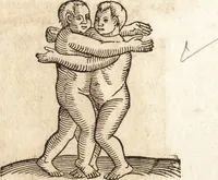An illustration from Prodigiorvm ac ostentorvm chronicon : quae praeter naturae ordinem, motum, et operationem, et in svperioribus & his inferioribus mundi regionibus, ab exordio mundi usque ad haec nostra tempora, acciderunt ... (1557)