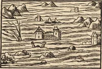 An illustration from Prodigiorvm ac ostentorvm chronicon : quae praeter naturae ordinem, motum, et operationem, et in svperioribus & his inferioribus mundi regionibus, ab exordio mundi usque ad haec nostra tempora, acciderunt ... (1557)