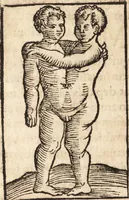 An illustration from Prodigiorvm ac ostentorvm chronicon : quae praeter naturae ordinem, motum, et operationem, et in svperioribus & his inferioribus mundi regionibus, ab exordio mundi usque ad haec nostra tempora, acciderunt ... (1557)
