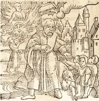 Picture 85 of 990 from Prodigiorvm ac ostentorvm chronicon : quae praeter naturae ordinem, motum, et operationem, et in svperioribus & his inferioribus mundi regionibus, ab exordio mundi usque ad haec nostra tempora, acciderunt ... (1557), leaf 62