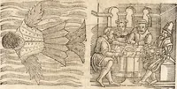 An illustration from Prodigiorvm ac ostentorvm chronicon : quae praeter naturae ordinem, motum, et operationem, et in svperioribus & his inferioribus mundi regionibus, ab exordio mundi usque ad haec nostra tempora, acciderunt ... (1557)