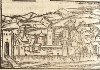 An illustration from Prodigiorvm ac ostentorvm chronicon : quae praeter naturae ordinem, motum, et operationem, et in svperioribus & his inferioribus mundi regionibus, ab exordio mundi usque ad haec nostra tempora, acciderunt ... (1557)
