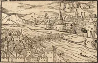 An illustration from Prodigiorvm ac ostentorvm chronicon : quae praeter naturae ordinem, motum, et operationem, et in svperioribus & his inferioribus mundi regionibus, ab exordio mundi usque ad haec nostra tempora, acciderunt ... (1557)