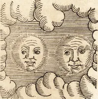 An illustration from Prodigiorvm ac ostentorvm chronicon : quae praeter naturae ordinem, motum, et operationem, et in svperioribus & his inferioribus mundi regionibus, ab exordio mundi usque ad haec nostra tempora, acciderunt ... (1557)