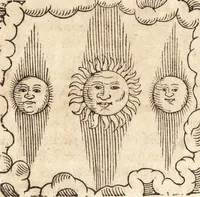 An illustration from Prodigiorvm ac ostentorvm chronicon : quae praeter naturae ordinem, motum, et operationem, et in svperioribus & his inferioribus mundi regionibus, ab exordio mundi usque ad haec nostra tempora, acciderunt ... (1557)