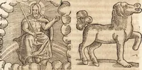 An illustration from Prodigiorvm ac ostentorvm chronicon : quae praeter naturae ordinem, motum, et operationem, et in svperioribus & his inferioribus mundi regionibus, ab exordio mundi usque ad haec nostra tempora, acciderunt ... (1557)