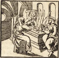 An illustration from Prodigiorvm ac ostentorvm chronicon : quae praeter naturae ordinem, motum, et operationem, et in svperioribus & his inferioribus mundi regionibus, ab exordio mundi usque ad haec nostra tempora, acciderunt ... (1557)