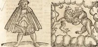 An illustration from Prodigiorvm ac ostentorvm chronicon : quae praeter naturae ordinem, motum, et operationem, et in svperioribus & his inferioribus mundi regionibus, ab exordio mundi usque ad haec nostra tempora, acciderunt ... (1557)