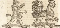 An illustration from Prodigiorvm ac ostentorvm chronicon : quae praeter naturae ordinem, motum, et operationem, et in svperioribus & his inferioribus mundi regionibus, ab exordio mundi usque ad haec nostra tempora, acciderunt ... (1557)