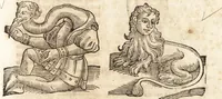 An illustration from Prodigiorvm ac ostentorvm chronicon : quae praeter naturae ordinem, motum, et operationem, et in svperioribus & his inferioribus mundi regionibus, ab exordio mundi usque ad haec nostra tempora, acciderunt ... (1557)