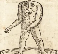 An illustration from Prodigiorvm ac ostentorvm chronicon : quae praeter naturae ordinem, motum, et operationem, et in svperioribus & his inferioribus mundi regionibus, ab exordio mundi usque ad haec nostra tempora, acciderunt ... (1557)