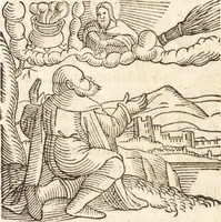 An illustration from Prodigiorvm ac ostentorvm chronicon : quae praeter naturae ordinem, motum, et operationem, et in svperioribus & his inferioribus mundi regionibus, ab exordio mundi usque ad haec nostra tempora, acciderunt ... (1557)